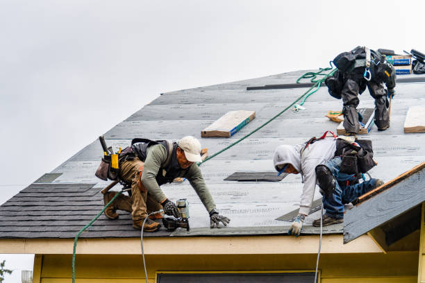 Professional Emergency Roof Repair technician working in Broadway, NC